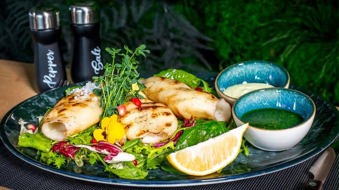 Grilled calamari