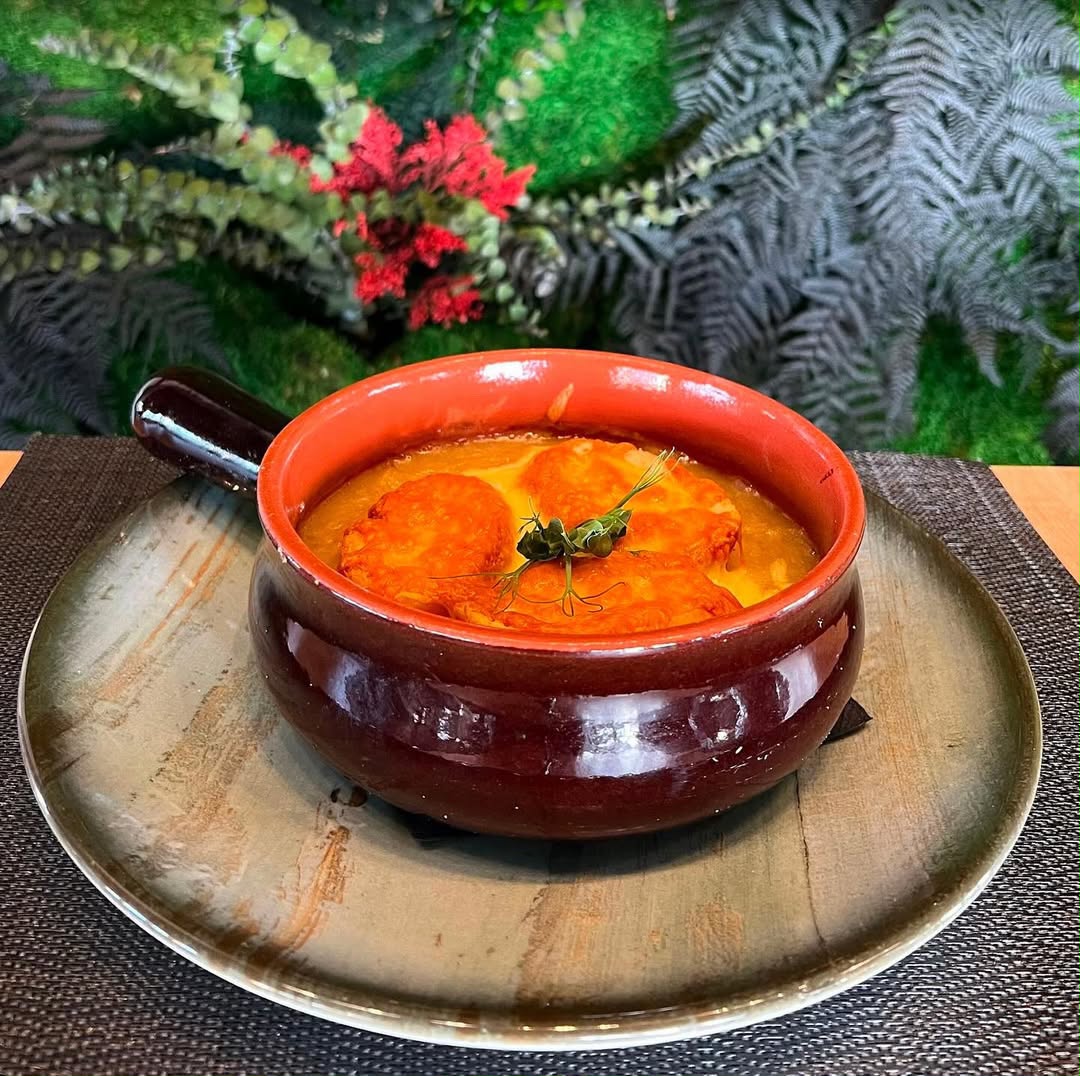 Chorizo and squash soup